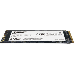 SSD Patriot P300 512GB PCI Express 3.0 x4 M.2 2280 - PC Garage